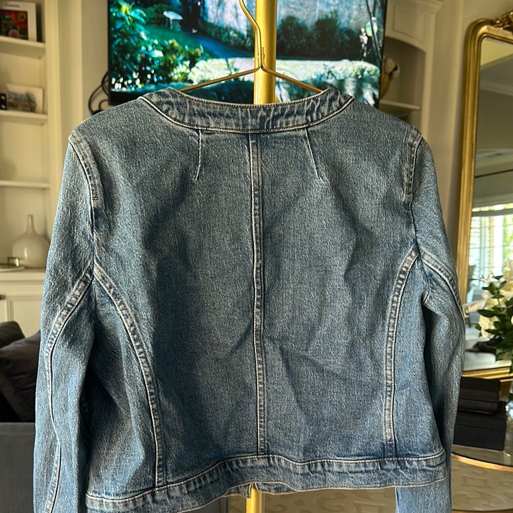 J. Crew Blue Denim Button-Up Jacket - Picture 4 of 4